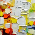 Color Block Detalle abstracto de Palette Knife wall art minimalismo